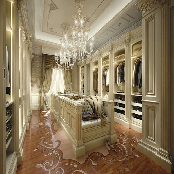 غرف ملابس فخمة