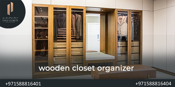Wooden closet organizer