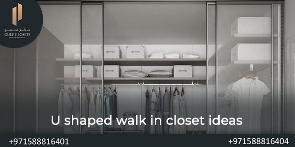 u shaped walk in closet ideas